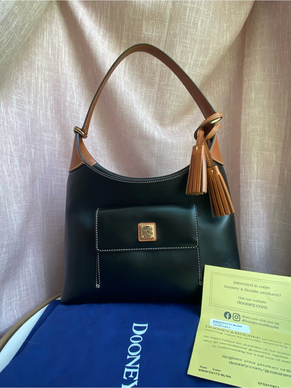 Dooney & Bourke Florentine Leather Pocket Shoulder Bag